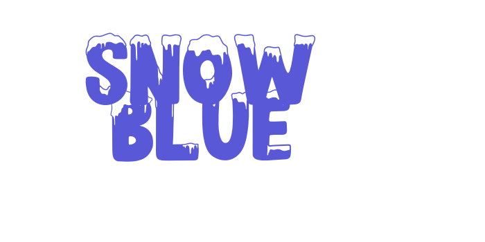 SNOW BLUE Font Download