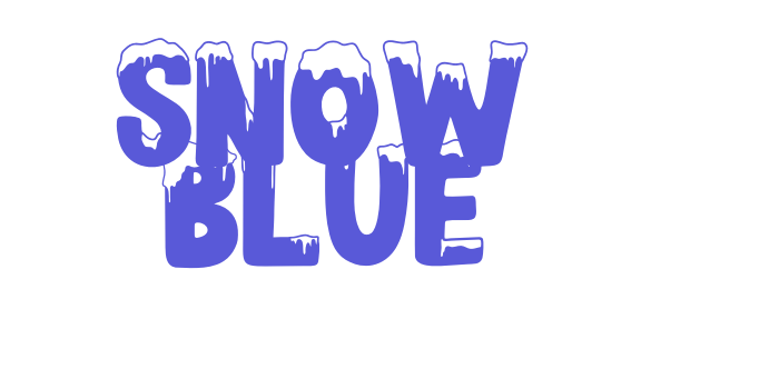 SNOW BLUE Font