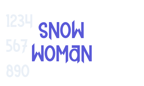 SNOW WOMAN Font Download