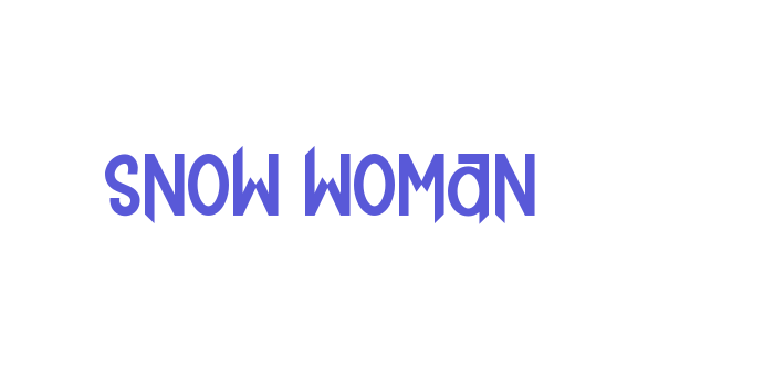 SNOW WOMAN Font Download