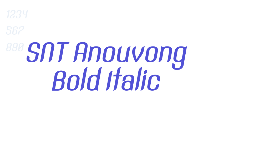 SNT Anouvong Bold Italic-font-download