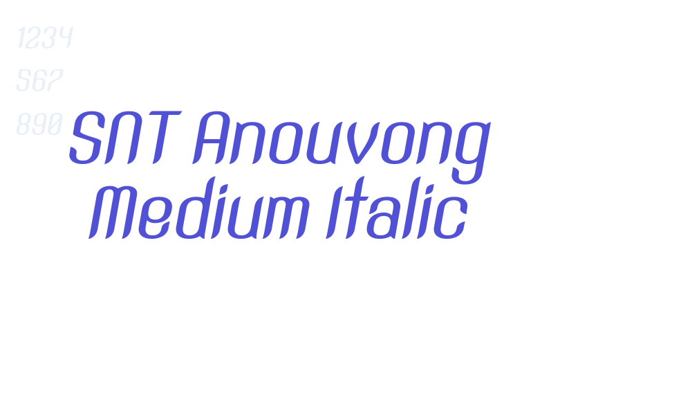 SNT Anouvong Medium Italic-font-download