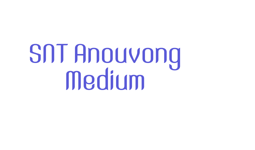 SNT Anouvong Medium Font Download