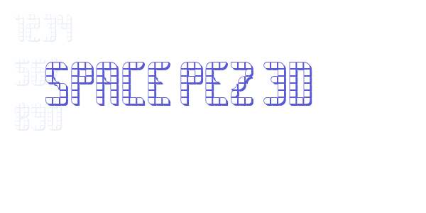 SPACE PEZ 3D font free