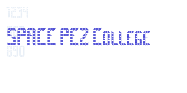 SPACE PEZ College font free