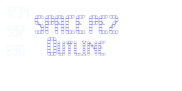 SPACE PEZ Outline font free