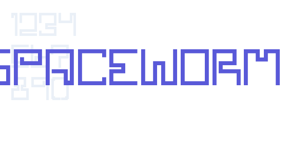 SPACEWORM font