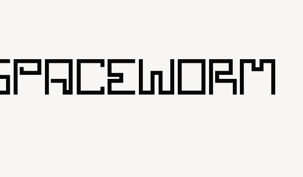 SPACEWORM Font