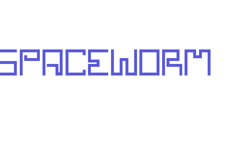 SPACEWORM Font