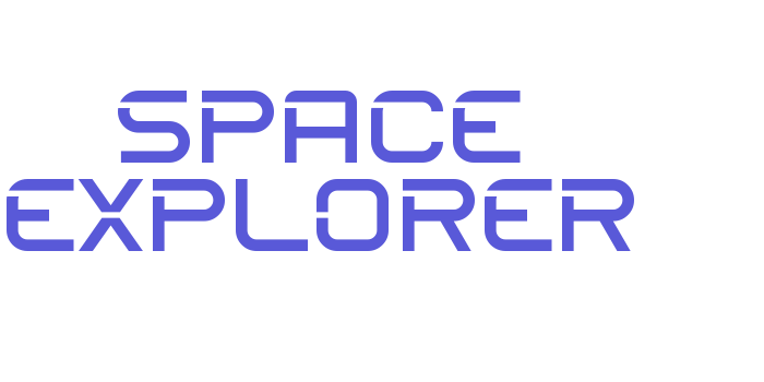 SPACE EXPLORER Font Download