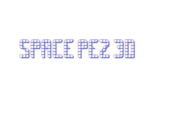 SPACE PEZ 3D Font