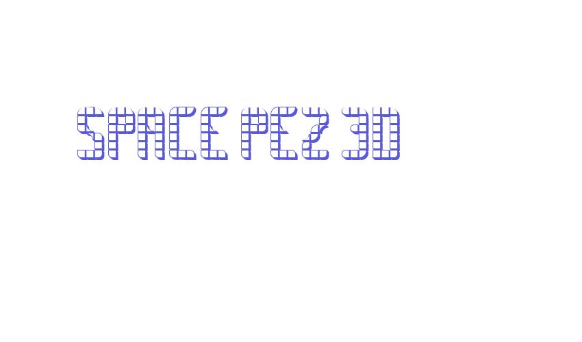 SPACE PEZ 3D Font