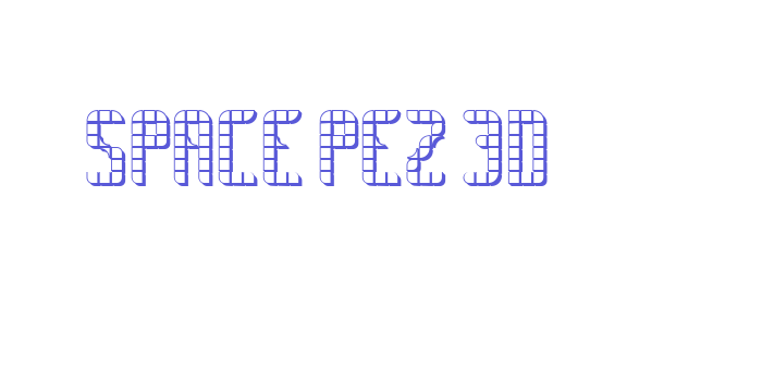 SPACE PEZ 3D Font Download