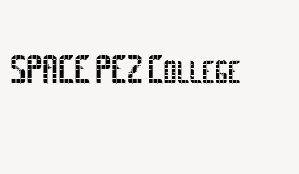 SPACE PEZ College Font