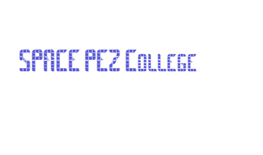 SPACE PEZ College Font