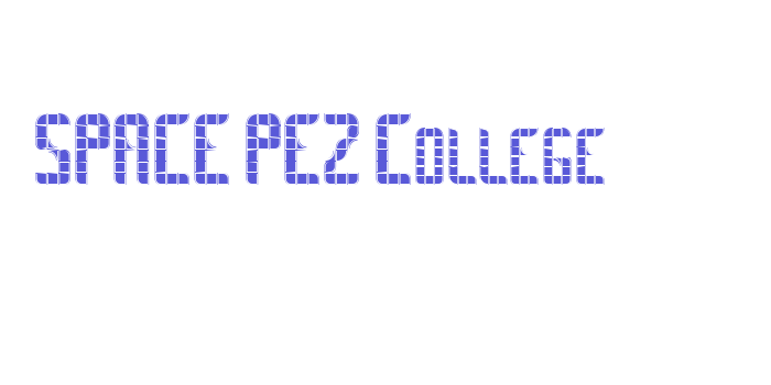 SPACE PEZ College Font Download