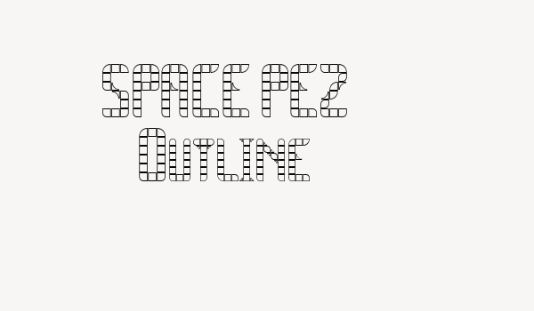 SPACE PEZ Outline Font