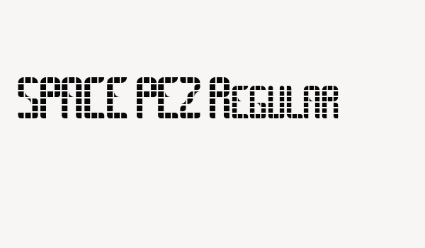 SPACE PEZ Regular Font