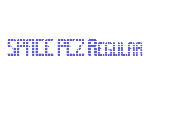 SPACE PEZ Regular Font