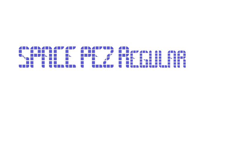 SPACE PEZ Regular Font