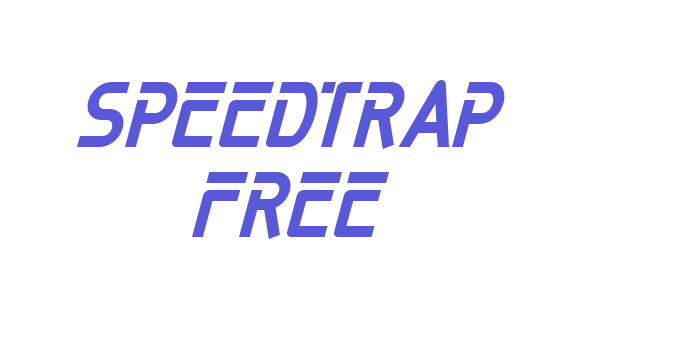 SPEEDTRAP FREE Font