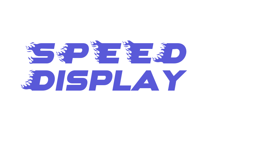 SPEED Display Font Download