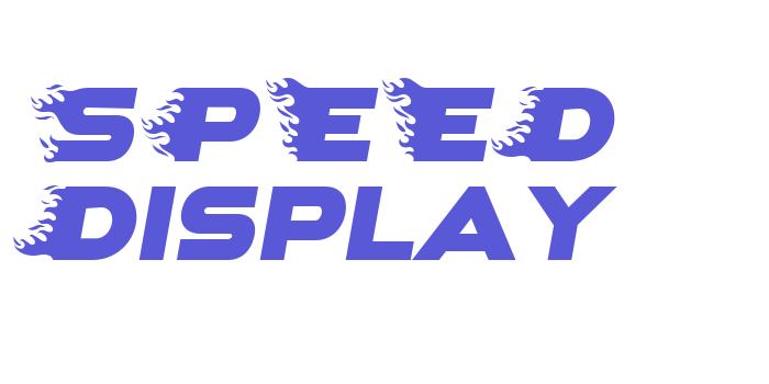 SPEED Display Font