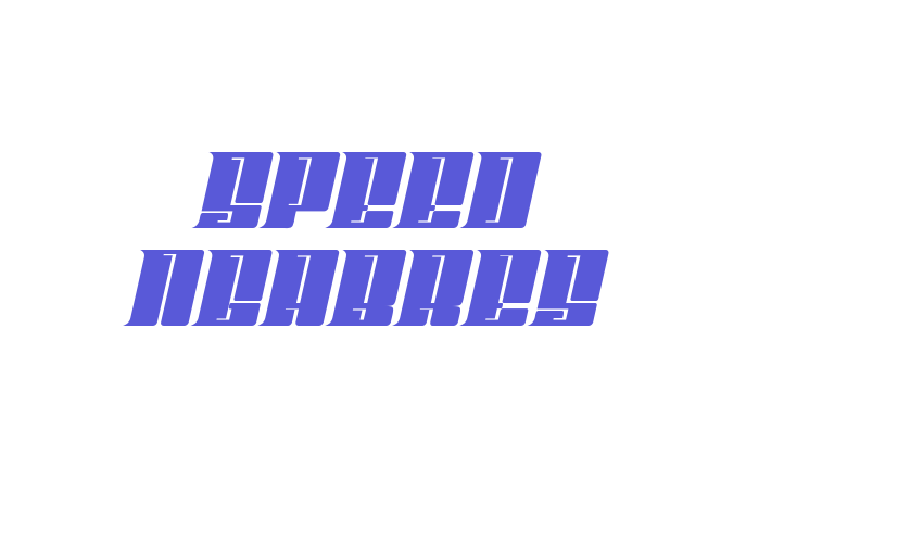 SPEED NGABRES Font Download