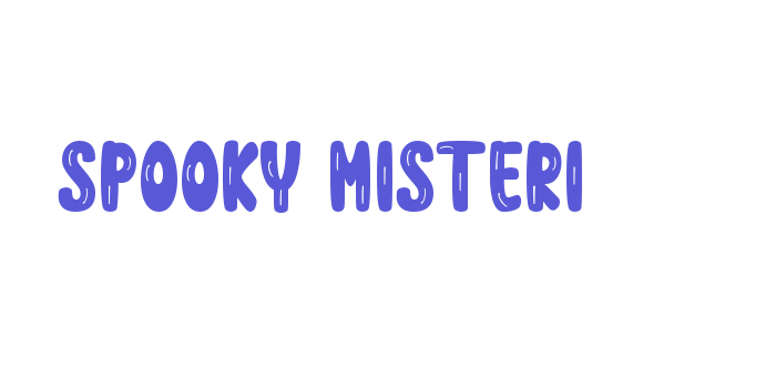 SPOOKY MISTERI Font Download