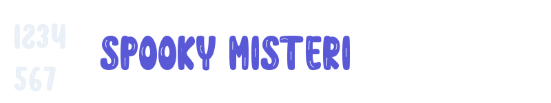 SPOOKY MISTERI-related font