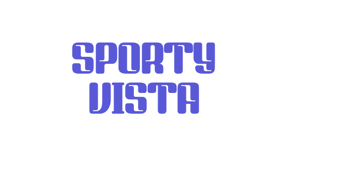 SPORTY VISTA Font Download