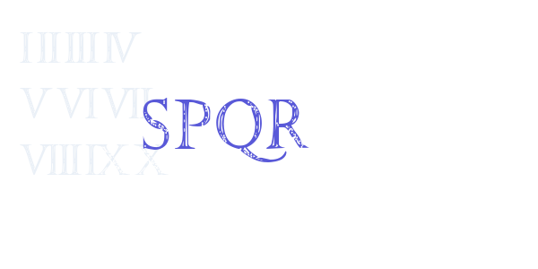 SPQR font free