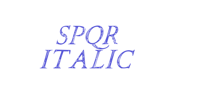 SPQR Italic Font Download