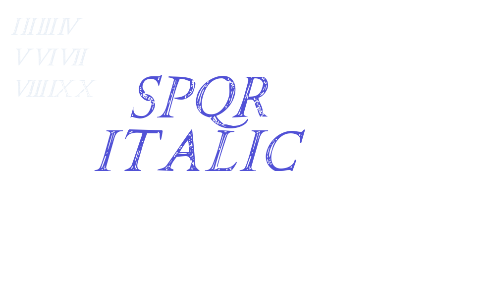 SPQR Italic-font-download