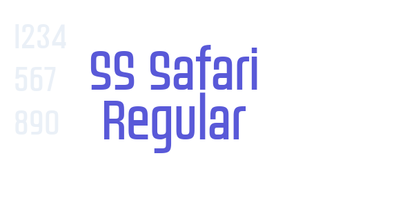 SS Safari Regular font free