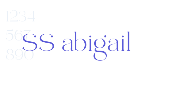 SS abigail font free