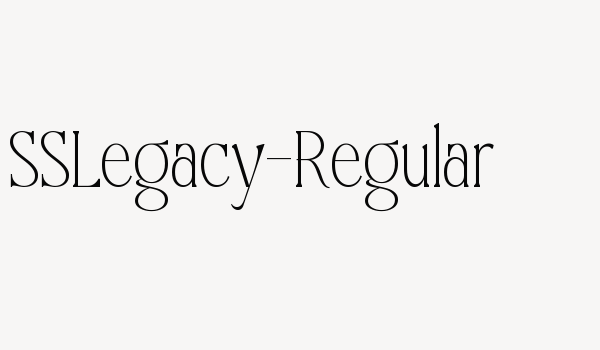 SSLegacy-Regular Font