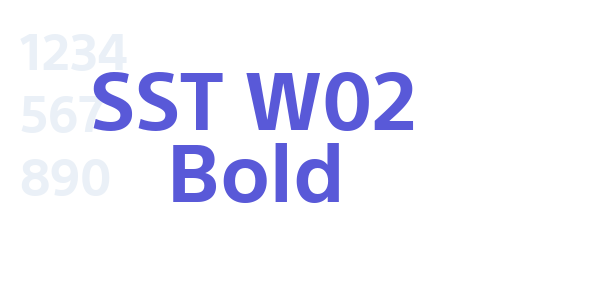 SST W02 Bold font free