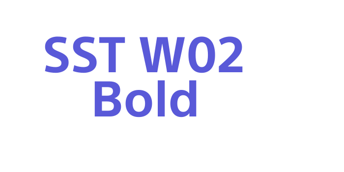 SST W02 Bold Font