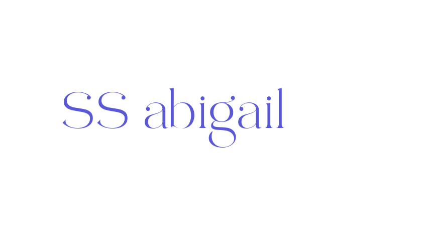 SS abigail Font