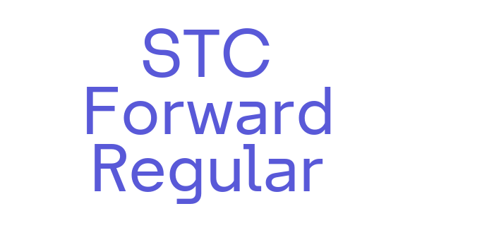 STC Forward Regular Font Download