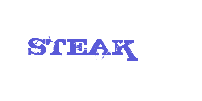 STEAK Font