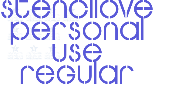 STENCILOVE PERSONAL USE Regular font free