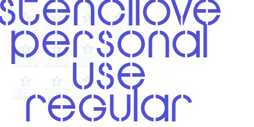 STENCILOVE PERSONAL USE Regular-font-download