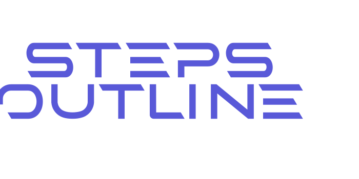 STEPS Outline Font Download