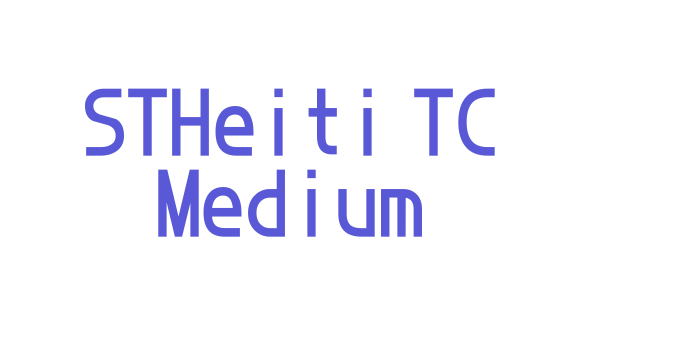 STHeiti TC Medium Font Download