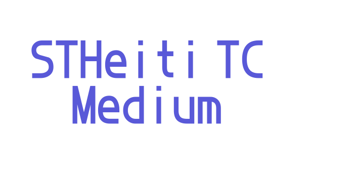 STHeiti TC Medium Font