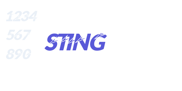 STING font free