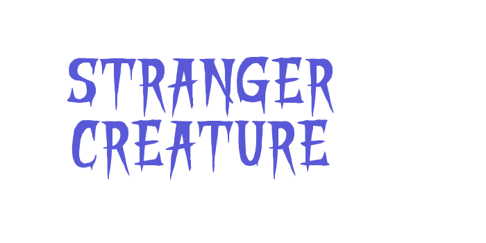 STRANGER CREATURE Font