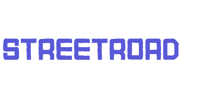 STREETROAD Font